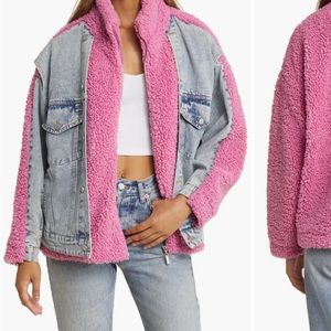 BlankNYC Sherpa Denim jacket sz M